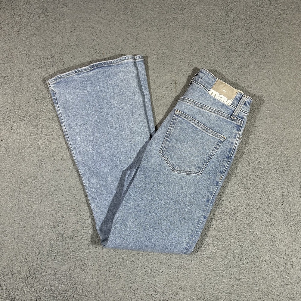 MAVI Women's 24x28 Flare Leg Denim Blue Jeans Light Wash #4034